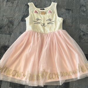 Girls cat tutu dress